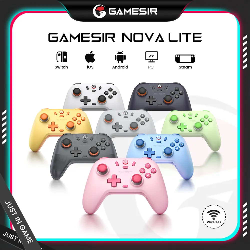 GameSir Nova Lite (Not for XBOX) Multi-Color Wireless Controller – PC/Steam/Android/iOS/Switch