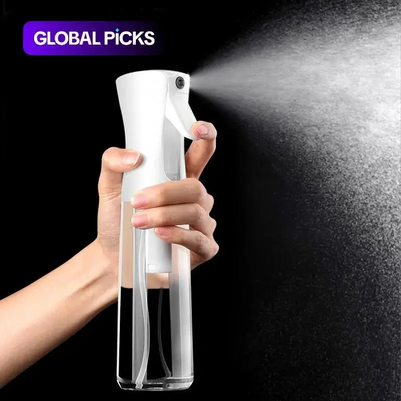 6.76Oz BPA-Free Eco-Friendly Refillable Ultra-Fine Continuous Leakproof Compact Ergonomic Handheld Water Spray Bottle, Home Supplies for Hairstyling & Travel Use (Safer Daily, Cuts Plastic Waste)
