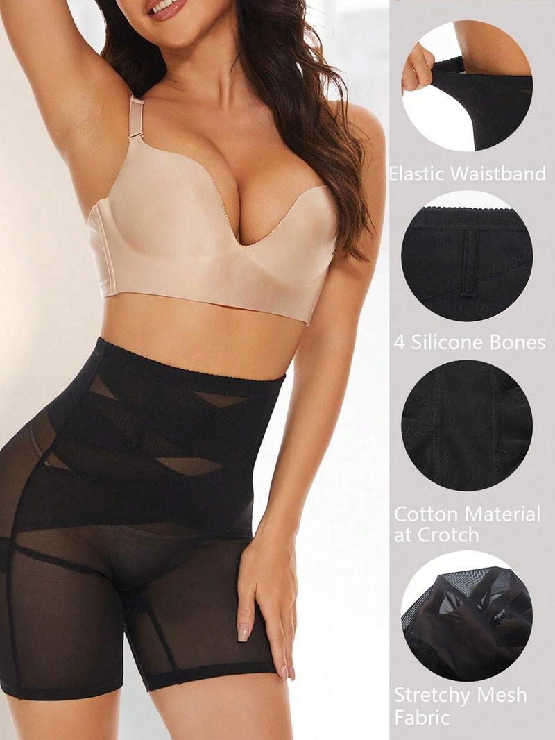 Curvy-faja Women's Sexy Body Shaperwear,Solid Color High Waisted Shorts, Breathable and Comfortable High Elasticity Tight Panties, Basic Womenswear