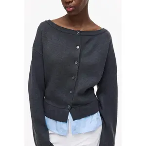 H&M Layered off-the-shoulder cardigan