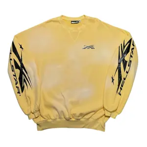 Hellstar Studios Sports Crewneck Sweatshirt Yellow