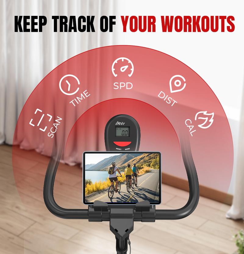 RELIFE REBUILD YOUR LIFE Mini Exercise Bike Compact Stationary Bike Silent Indoor Cycling for Small Space w/Adjustable Seat, Smooth Pedal & Belt Drive RELIFE REBUILD YOUR LIFE Mini Exercise Bike Compact Stationary Bike Silent Indoor Cycling for Small Space w/Adjustable Seat, Smooth Pedal & Belt Drive