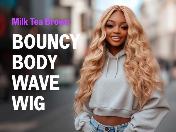 Megalook Milk Tea Brown Light Flaxen Brown Cozy Blonde 13x4 Transparent Lace Front Wig 6x5 Glueless Lace Closure Wigs Silky Straight Natural Hairline 180% Density #TikTokShopBlackFriday