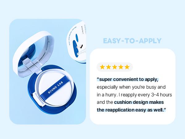 ROUND LAB Birch Juice Moisturizing UVLock Sun Cushion