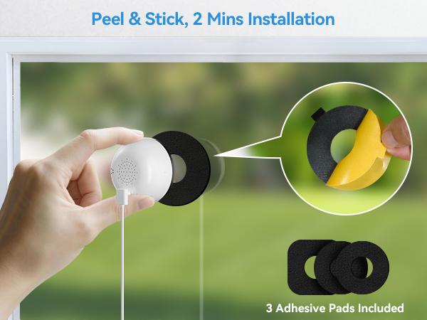 4MP Full-Color Night Window Camera, Blacklight Lens, AI Human Detection, Dual-Band 2.4G/5G WiFi