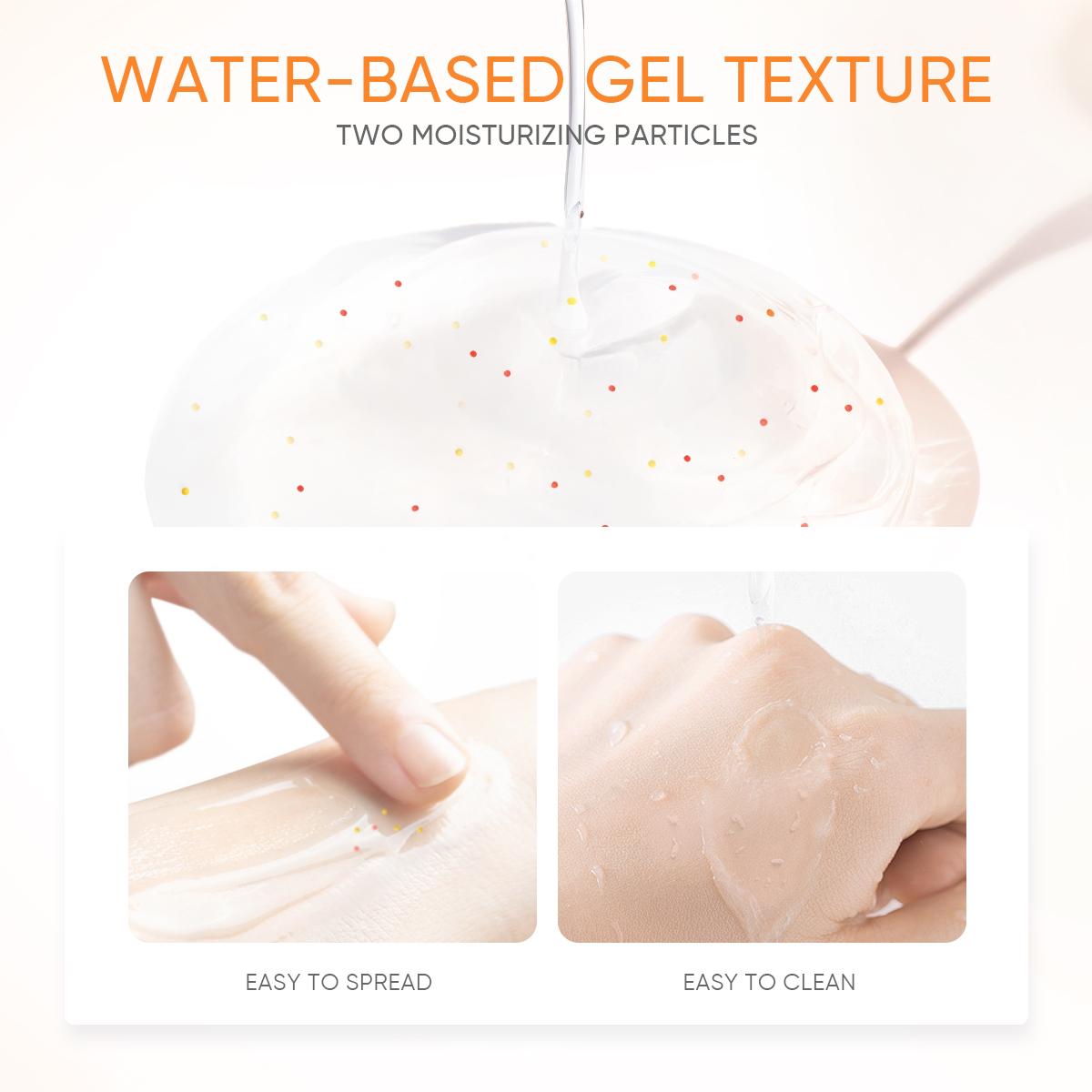 GMEELAN Orange Enzymes Exfoliating Gel 50G LF16-35 French Enzyme Mild Exfoliating Fast Non-Irritating Face Scrubs for All Skin Types