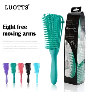 Octopus comb, women's shampoo comb, smooth hair comb, hairdressing comb, large curved comb, straight curl comb, rib comb