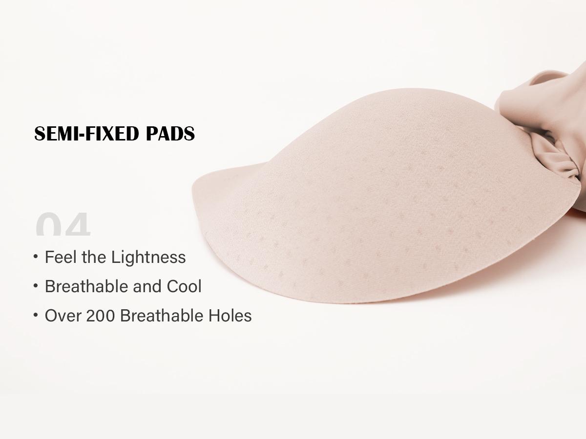 OEAK Deep V Seamless Bras for Women Comfortable Push Up Bra No Underwire Jelly Bra