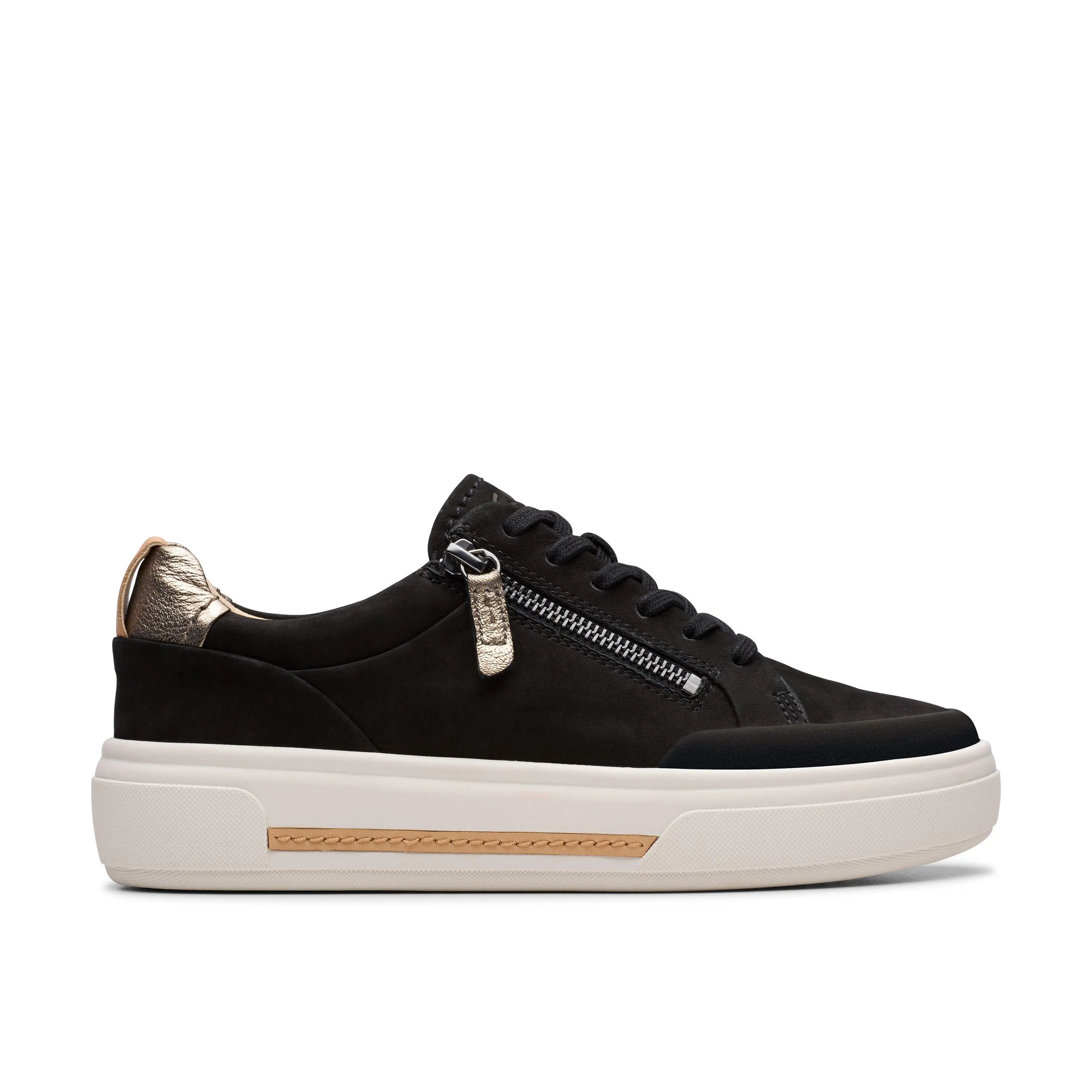 Clarks Womens Hollyhock Zip Sneakers