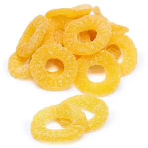 Gummy Pineapple Rings Soft, Chewy Fruit-Flavored Candy Treats - (7oz) Tangy Bonbon