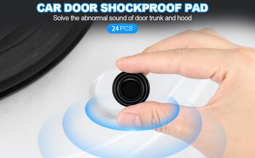 24PCS Car Door Shock Absorber Cushion Gasket Decoration Sticker Shock-Absorbing Gasket Anti-Collision Gasket Car Accessories 24PCS Car Door Shock Absorber Cushion Gasket Decoration Sticker Shock-Absorbing Gasket Anti-Collision Gasket Car Accessories