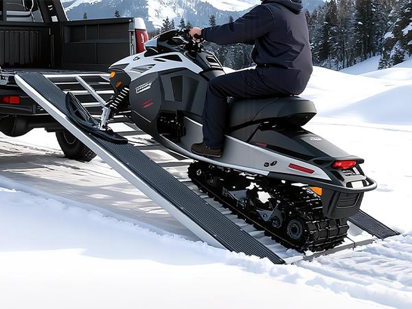 Aluminum Loading Ramp 77" x 54" Ultra-Wide, 1800LBS Capacity, Aluminum Tri-Fold Ramps with Ski Guides for Motorcycle/Dirt Bike/Trailer/ATV/UTV/Garden Tractor/Lawn Mower Aluminum Loading Ramp 77" x 54" Ultra-Wide, 1800LBS Capacity, Aluminum Tri-Fold Ramps with Ski Guides for Motorcycle/Dirt Bike/Trailer/ATV/UTV/Garden Tractor/Lawn Mower