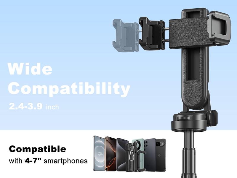 2026 Mini Size 4-in-1 Multifunctional Selfie Stick – 360°Rotation, Compact & Stylish, with Wireless Bluetooth Control, Phone Holder for Selfies/Video Recording/Vlogging, Compatible with Most Phone Models ,Maxinum Extend to 15.75 inches