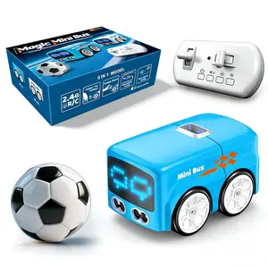 Magic Mini Bus Toy, RC-Controlled with Auto Expressions & 4 Play Modes, Ideal Gift for Children