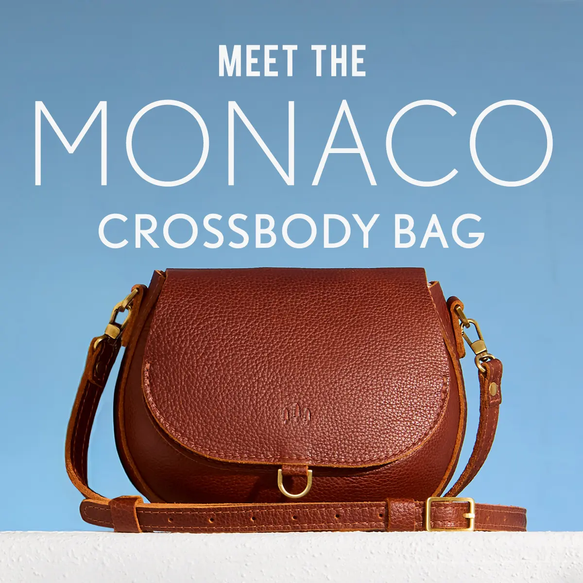Portland Leather Monaco Crossbody - Lightweight Travel Ease - Leather Crossbody Bag, Adjustable Strap, Compact Storage, Everyday Carry