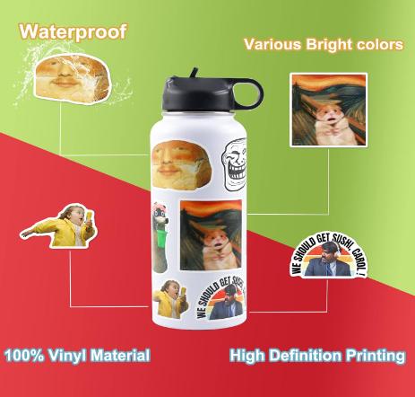 300 PCS Meme Stickers, Funny Stickers for Adults, Vinyl  Waterproof, Laptop, Pack, Bumper, Water Bottles, Computer, Phone, Hard Hat And Car Stickers