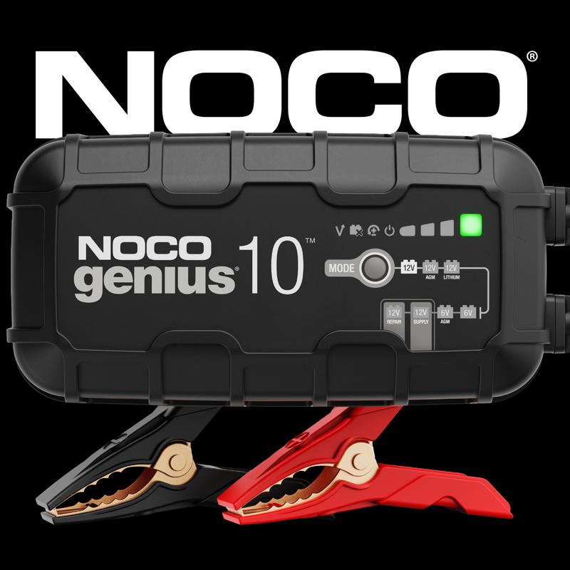 NOCO GENIUS10 10A Smart Battery Charger, 6V and 12V, Battery Maintainer, Trickle Charger and Desulfator