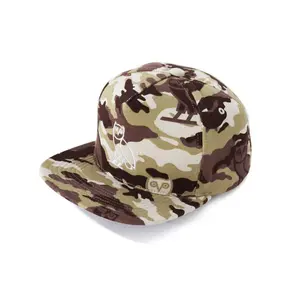 A Bathing Ape X OVO Woodland Camo Snapback Cap - Beige