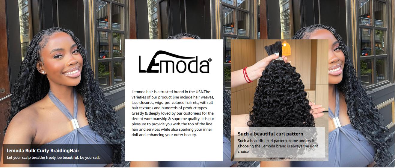 Lemoda 5x5 Wear and Go Burmese Kinky Curly Lace Frontal Human Hair Wigs 26Inch 210 Density Deep Curly 5x5 Pre-Bleached Knots HD Unglueless Transparent Lace Front Wigs For Women