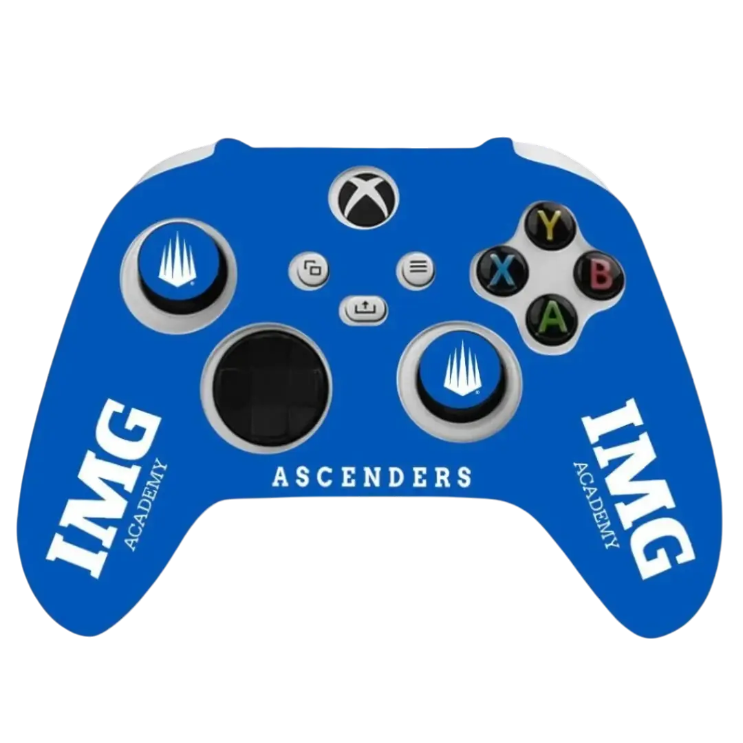 IMG Academy Xbox Controller Grip Bundle – VarsityGripz Silicone Cover for Enhanced Control Blue Design