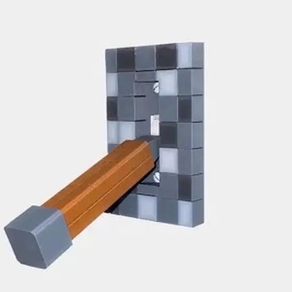 Minecraft Light Switch Lever - Cool Design Light Switch Accessory (Does Not Include Screws)