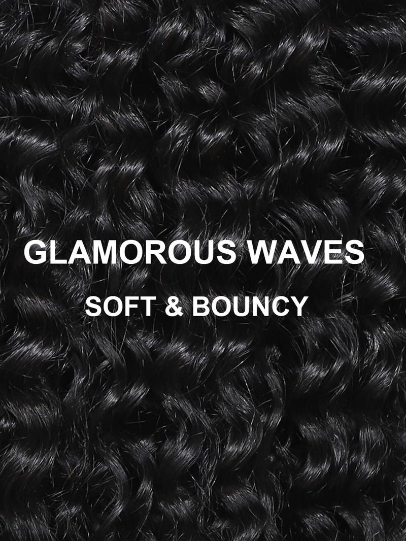Mamushow 7x6 Glueless Water Wave Wigs 200% Density Human Hair With Drawstring Curly Wave Wigs Closure Wigs Pre Plucked Pre Cut Pre Bleached Wear and Go Wigs Outdoorfun Party Vacation Wigs