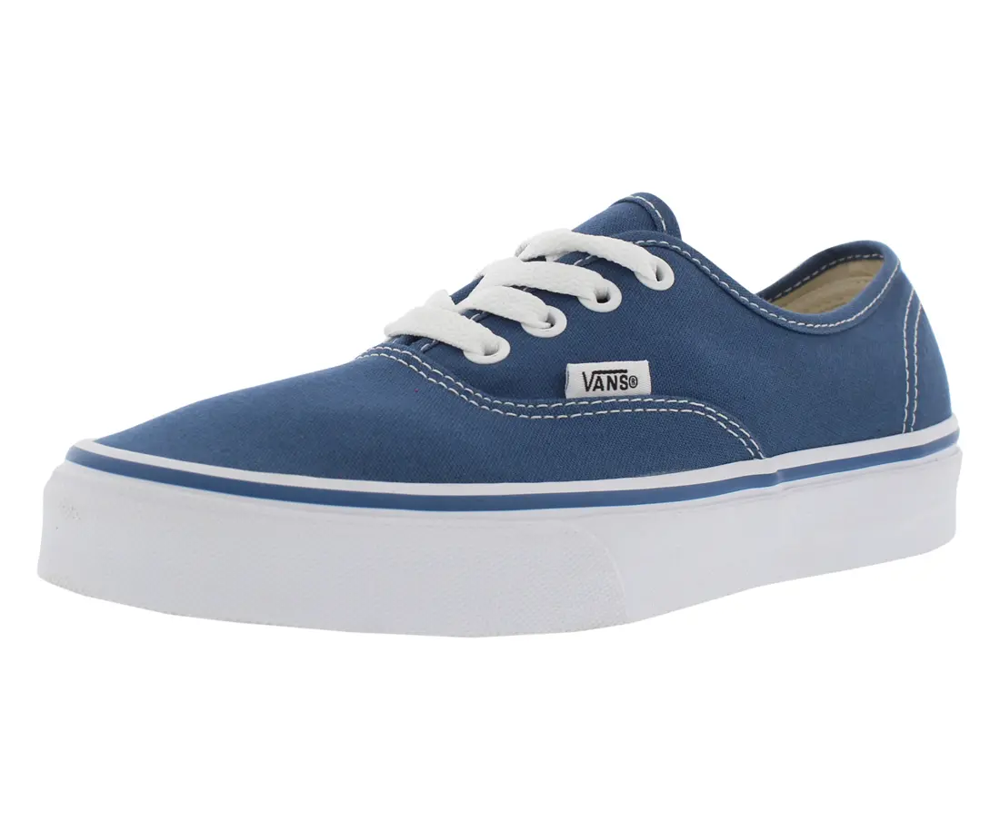 VANS Authentic Unisex Low-Top Basic Canvas Sneaker, Classic Lace-Up Casual Rubber-Soled Footwear, Closed-Top Trainer