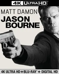 Jason Bourne  [4K ULTRA HD BLU-RAY MOVIE] With Blu-Ray, UV/HD , 4K Mastering, Digitally Mastered In HD, , Slipsleeve Packaging, Snap Case, 2 Pack