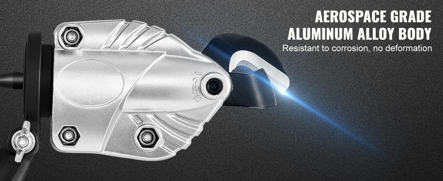 VEVOR Metal Cutter Drill Attachment, TikTokShopBlackFriday, with 360 Degree Pivoting Head, Metal Shears Attachment, Cut Max. 21 GA Stainless Steel 14 GA Aluminum Metal Sheets and 18 GA Galvanized Steel