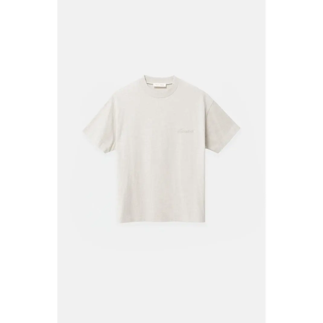 Fear of God ESSENTIALS Men's Kids Heather Oatmeal Classic Short Sleeve T-Shirt - Multicolor
