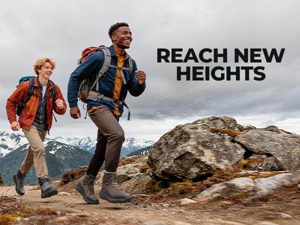 【WATERPROOFING】NORTIV 8 Men's Mid Waterproof Hiking Boots TPU Oxford Fabric Upper Mesh Lining Vegan Leather Insole MD Rubber Outsole for Outdoor Adventures SpringStatements