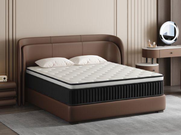 12/14 Inch Twin Full Queen King , Hybrid Memory Foam Mattress in a Box | Pocket Spring + Zoned Support | Soft and Comfortable, Pressure Relief, Medium Firmness, CertiPUR-US Certified( queen size mattress | full size mattress) fort able Coil sleep modern