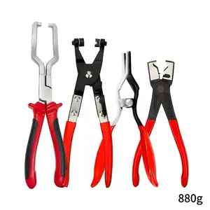 Professional Universal Hose Clamp Kit, Automotive Fuel Line Disconnect Dismount Tool Set, Multifunctional Pipe Clamp for Car Repair & Maintenance, Auto Repair Accessories