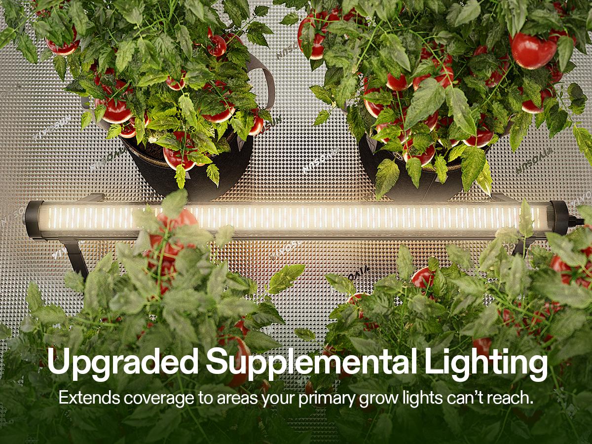 VIVOSUN LumaRay Under Canopy Grow Light, Full Spectrum Dimmable LED Grow Lights for Grow Tents, Greenhouses, SGS Compatible, 100W, 3.28 ft