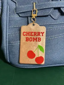 Cherry Bomb Bag Charm | Retro Cherry Hang Tag