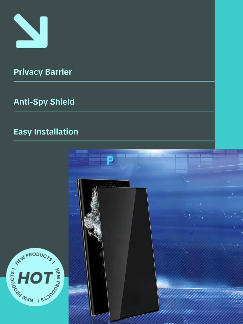 2+2 Pack Galaxy S22 Ultra Privacy Screen Protector - 2 Pack Privacy Film + 2 Pack Camera Lens Tempered Glass, High Clarity Bubble Free, Anti-Spy Protection for Samsung S22 Ultra 5G Cloth Crystal 2+2 Pack Galaxy S22 Ultra Privacy Screen Protector - 2 Pack Privacy Film + 2 Pack Camera Lens Tempered Glass, High Clarity Bubble Free, Anti-Spy Protection for Samsung S22 Ultra 5G Cloth Crystal