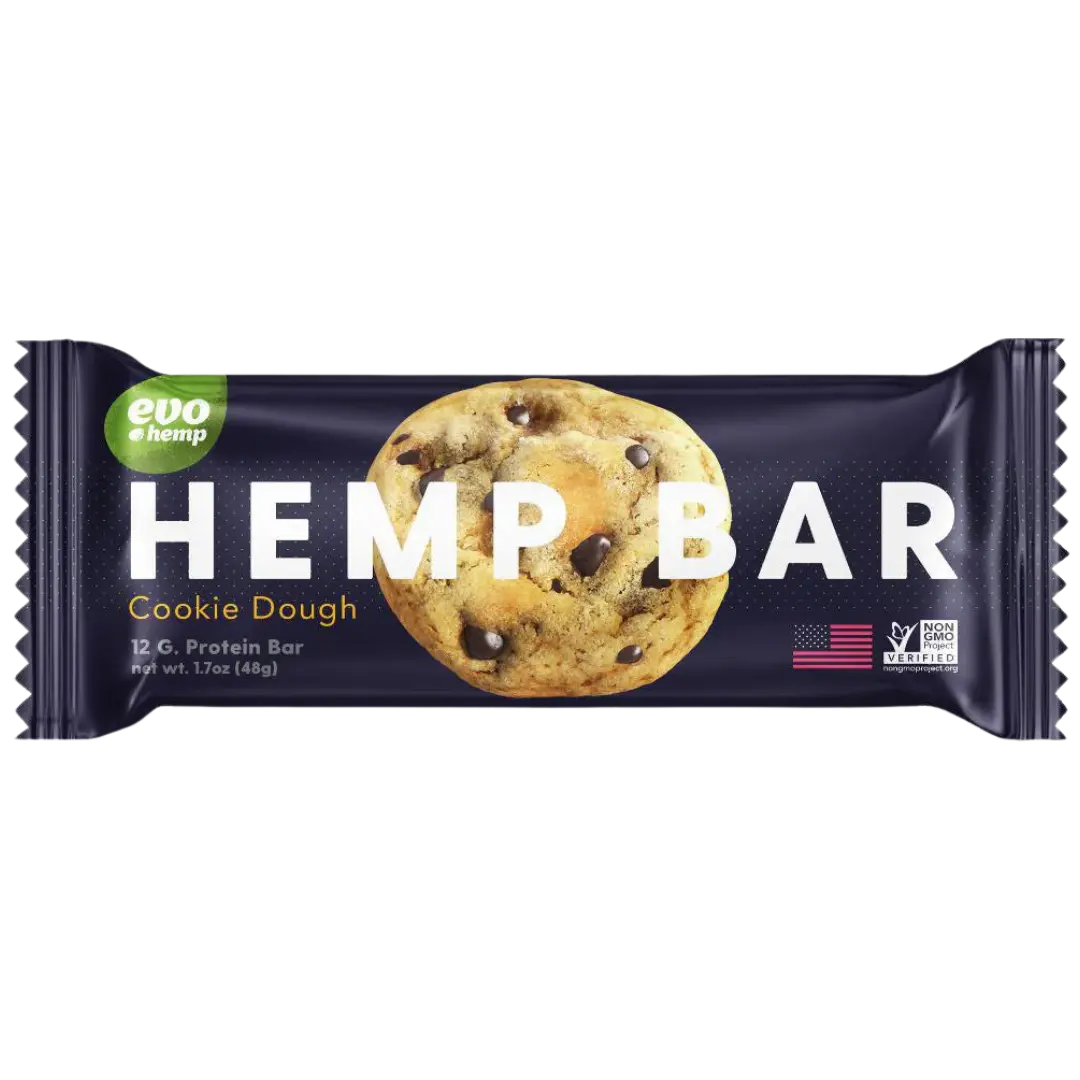 Evo Hemp Cookie Dough Hemp Protein Nutrition Bar