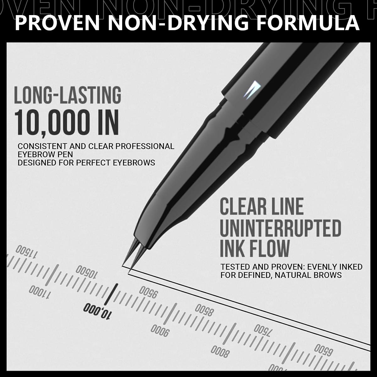 【FaddishDeal】Liquid Eyebrow pencil 2 in 1 Double head eye eyebrow pencil, waterproof natural eyebrow pencil and precise brush head. Lasting all day.