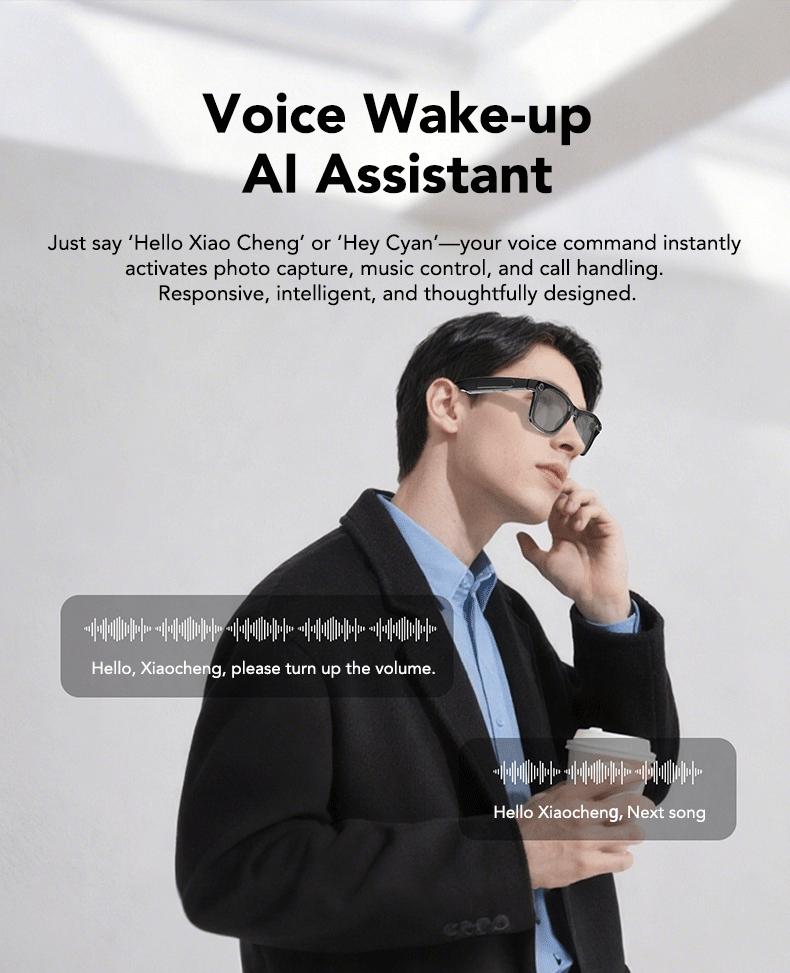 Smart AI Camera Glasses with 8MP Photochromic Lenses ,Button Touch Adjustment for Travel Outdoor Adventures Hands-Free Photography 160+Languages Real-Time Translation Bluetooth Wireless Wearable Video Recording UV Protection ,Black Friday & Cyber Monday