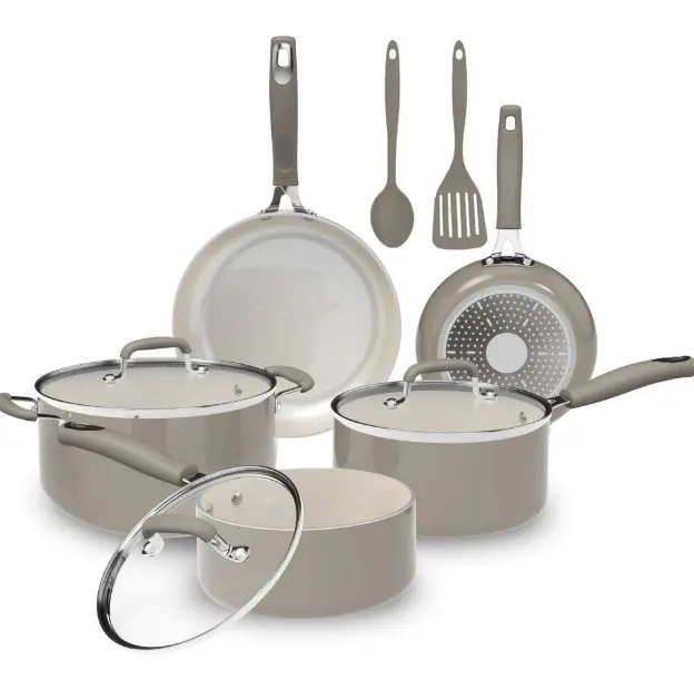 Mainstays 10 Piece Heavy Gauge Ceramic Cookware Set
