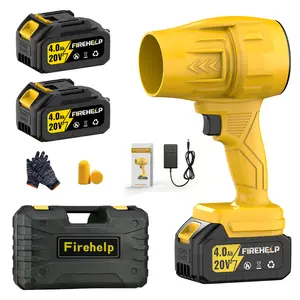 Portable Hair Dryer, Fan Blower, Rechargeable Turbo Jet Fan, Equipped with Two Rechargeable Batteries, High Airflow, Suitable for Indoor Cleaning, Camping, Cars, Lawn Cleanup, Etc., Ideal for Drying Cars, Blowing Leaves, Snow, And Dust