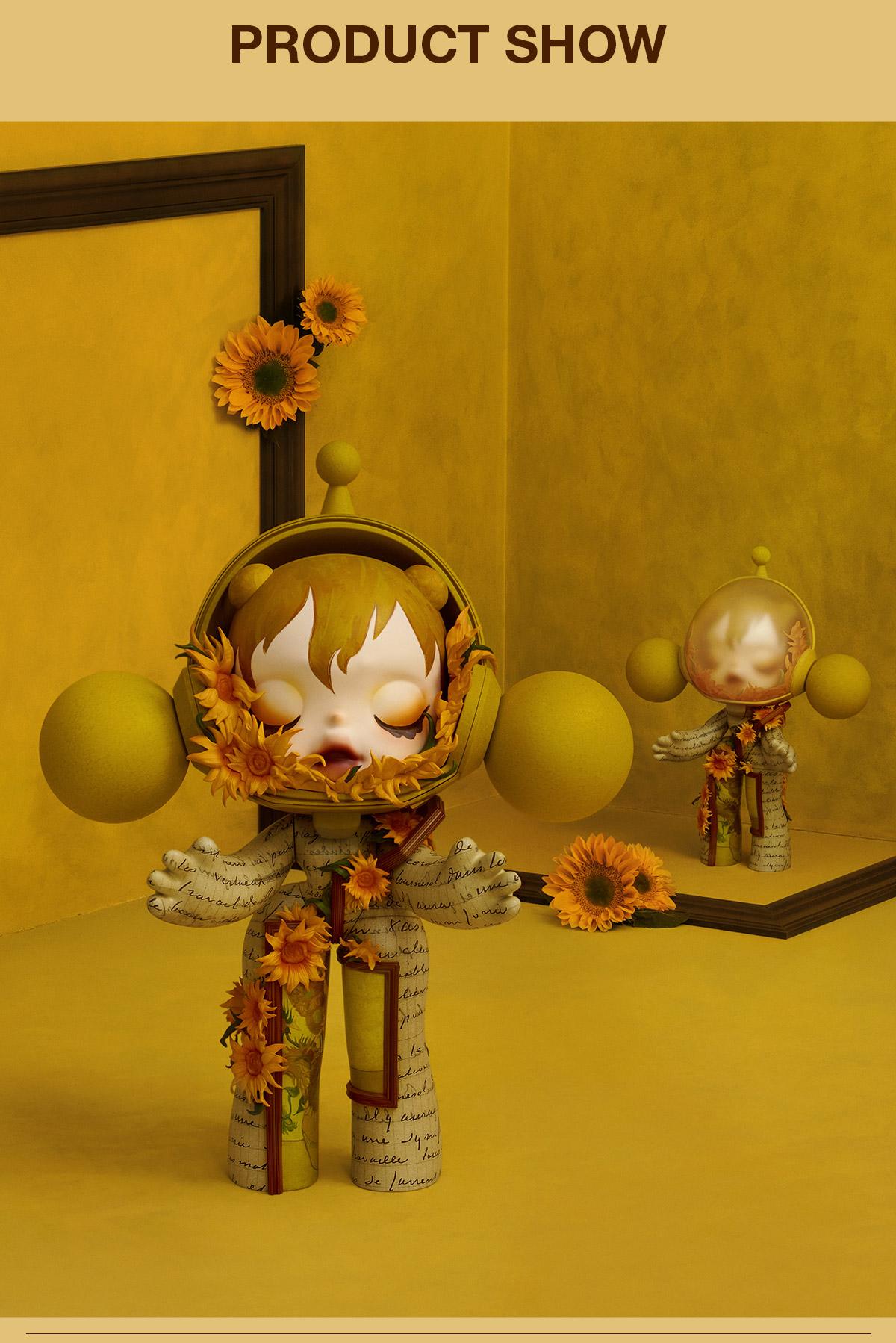 [Spanish] – MEGA α SKULLPANDA 400% – Girasoles del Museo Van Gogh