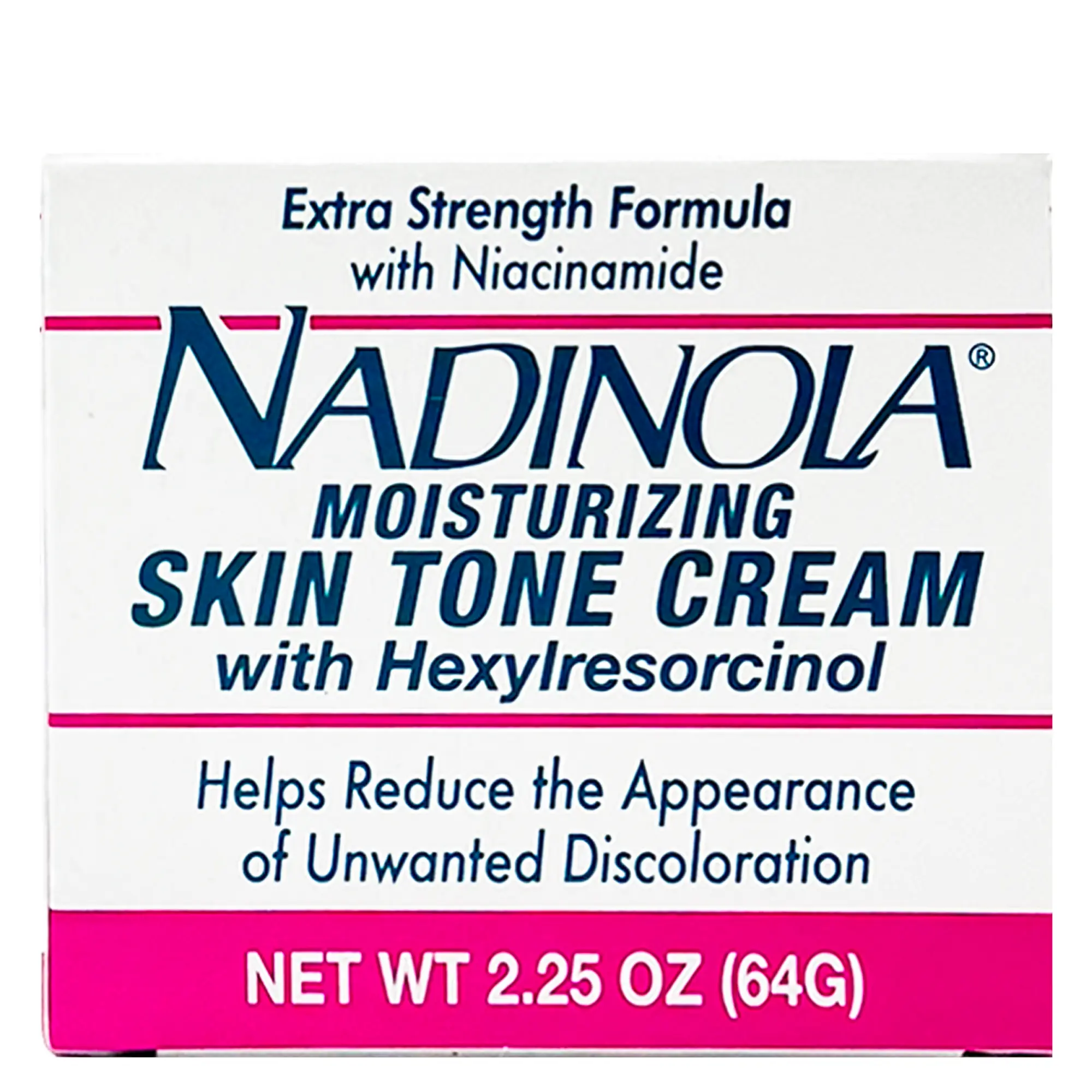 Nadinola Extra Strength Dark Spot Remover, Lightweight Fade Cream for Uneven Skin Tone with Hexylresorcinol & Niacinamide for Radiant Skin, 2.25 oz, Skin Brightening