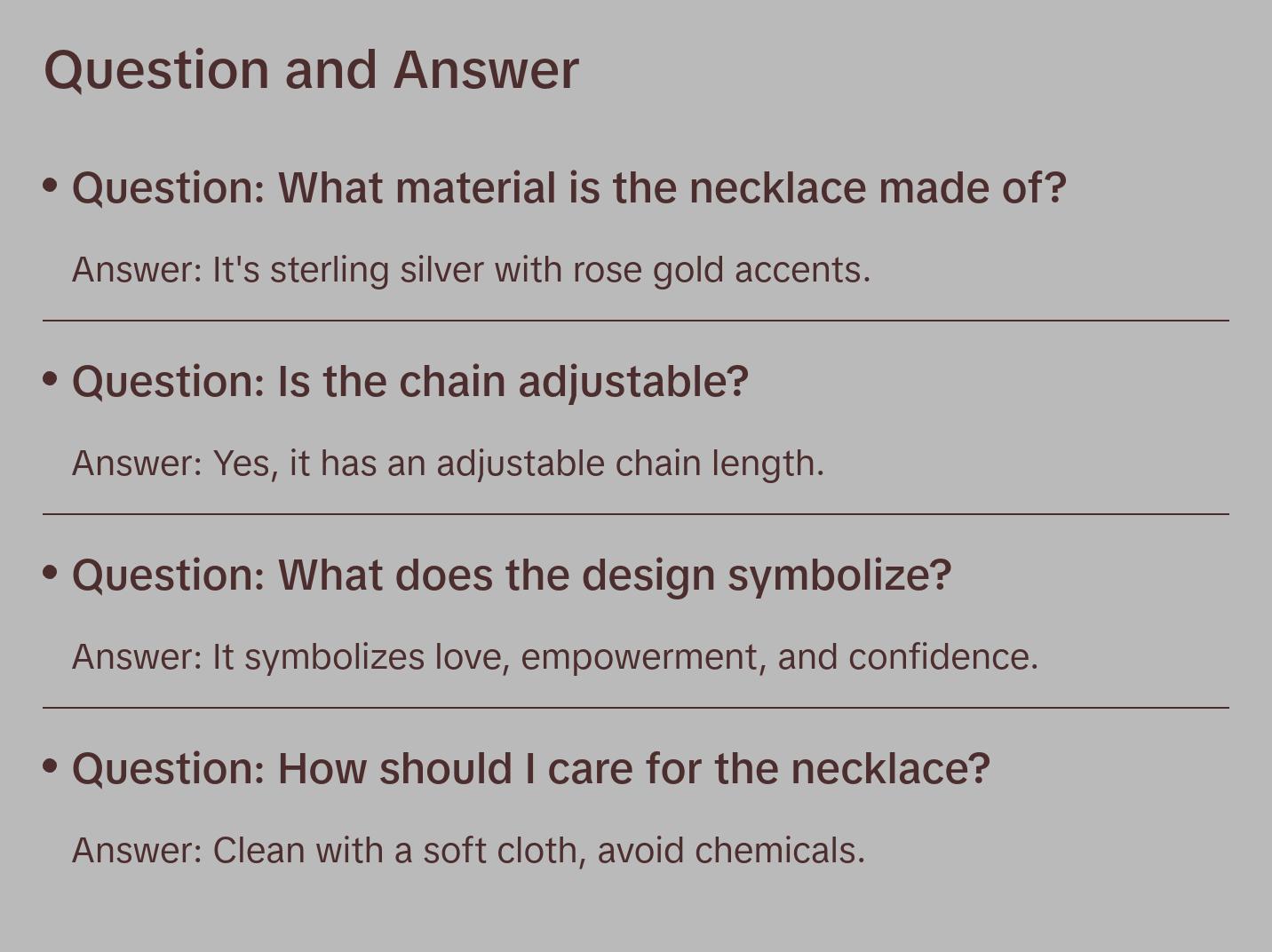 To My Badass Daughter Necklace