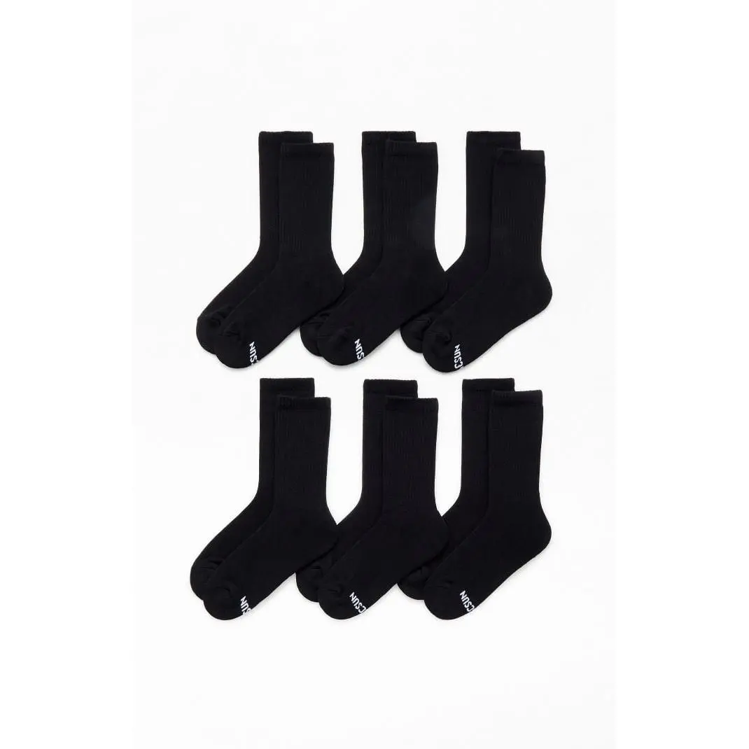 Pacsun Men's 6 Pack Basic Crew Socks