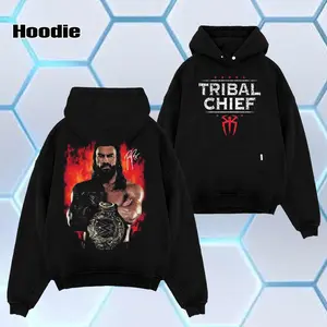 WWE 2026 - Roman Reigns “TRIBAL CHIEF” World Champion , Oversize Unisex Acid Wash Tee ,WWE Legend Streetwear , Cotton , Graphic Tee T-Shirt Hoodie Sweatshirt Wash , Classic , Fan Gift Top Fabric Menswear Casual Wrestling Crew Neck