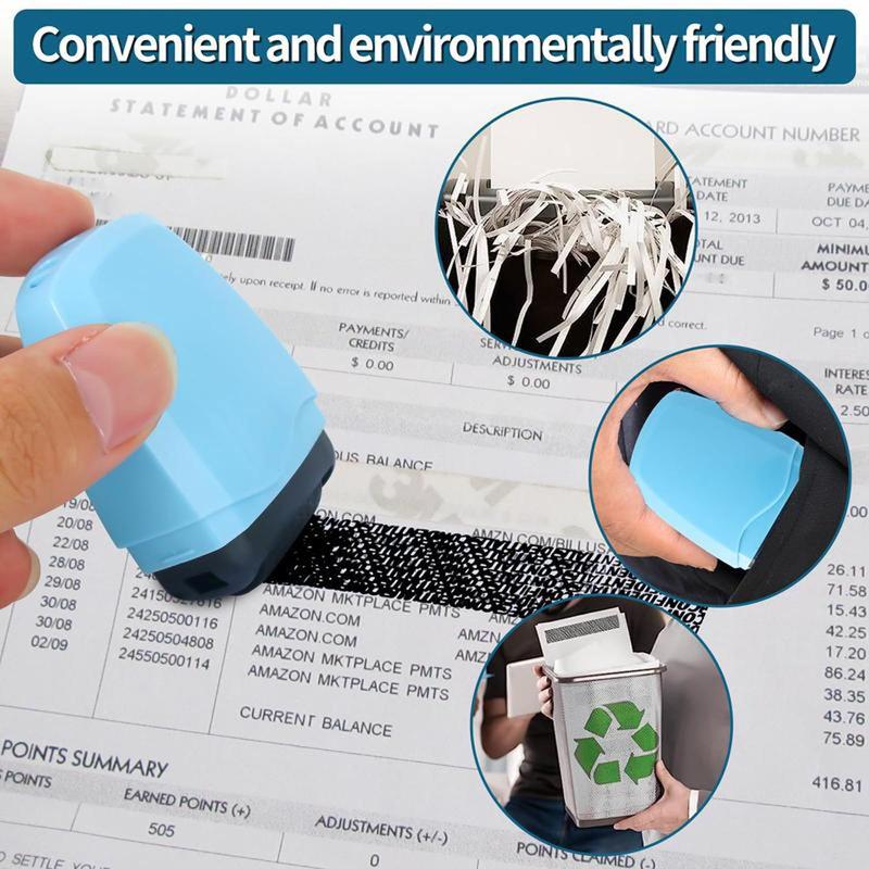 PUKEGM Identity Theft Protection Roller Stamp,1 Count Confidential Roller Stamp,Anti Theft,Privacy & Security Stamp,Designed  ID Account Data Address Security,Home & Office Mailing Essential