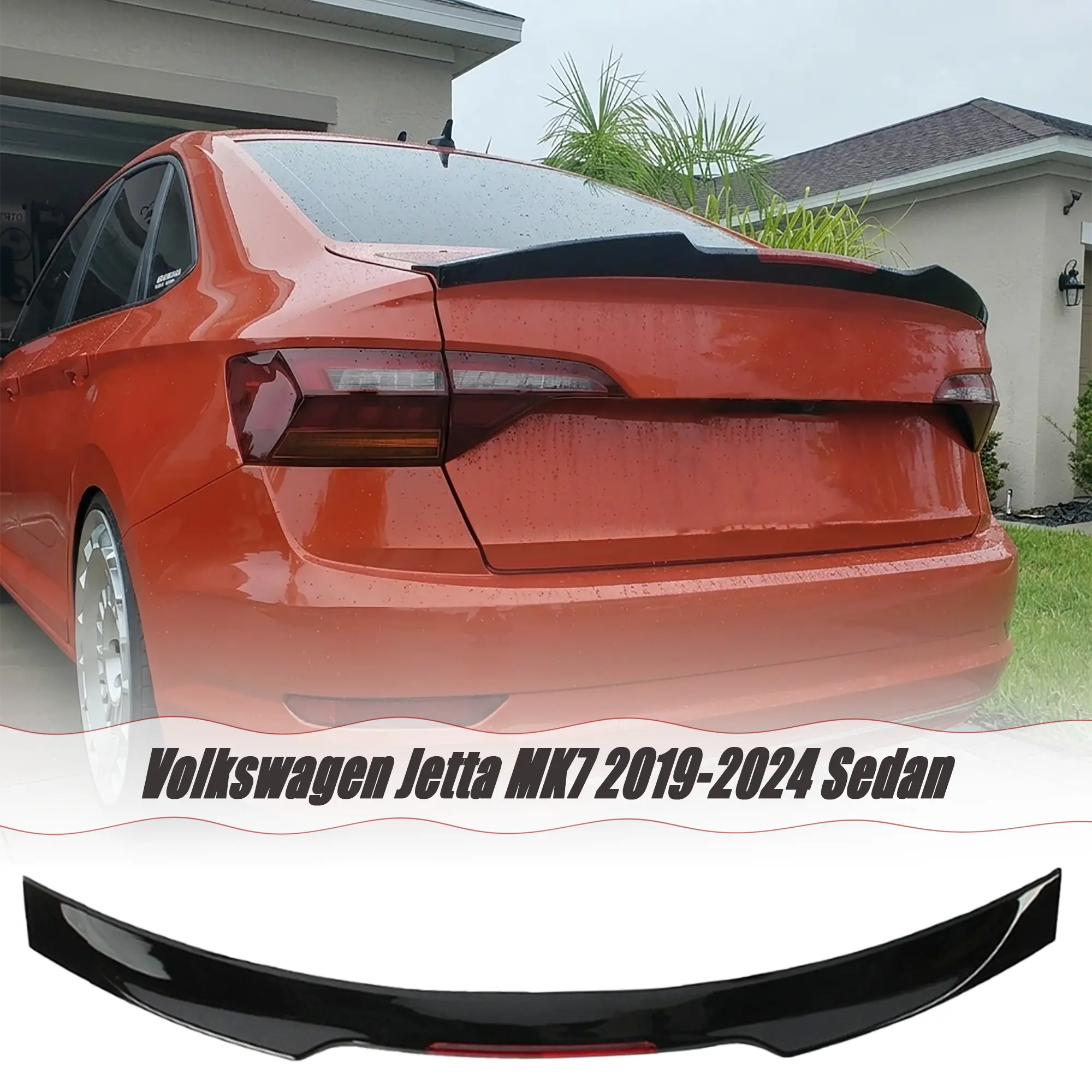 MUTUSAISI Rear Trunk Lip Spoiler Blade Style Wing Fit for Volkswagen VW Jetta GLI/S/SE/SEL/Highline MK7 2019-2024 Accessories