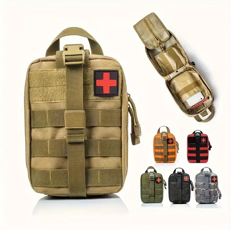 Unisex Outdoor Tactical Waist Pack - Tactical Accessories, Water Resistant Molle Pouch, Multi-Compartment Storage Bag, Medicine Organizer, Adjustable Strap, for Hiking, Camping, Outdoors