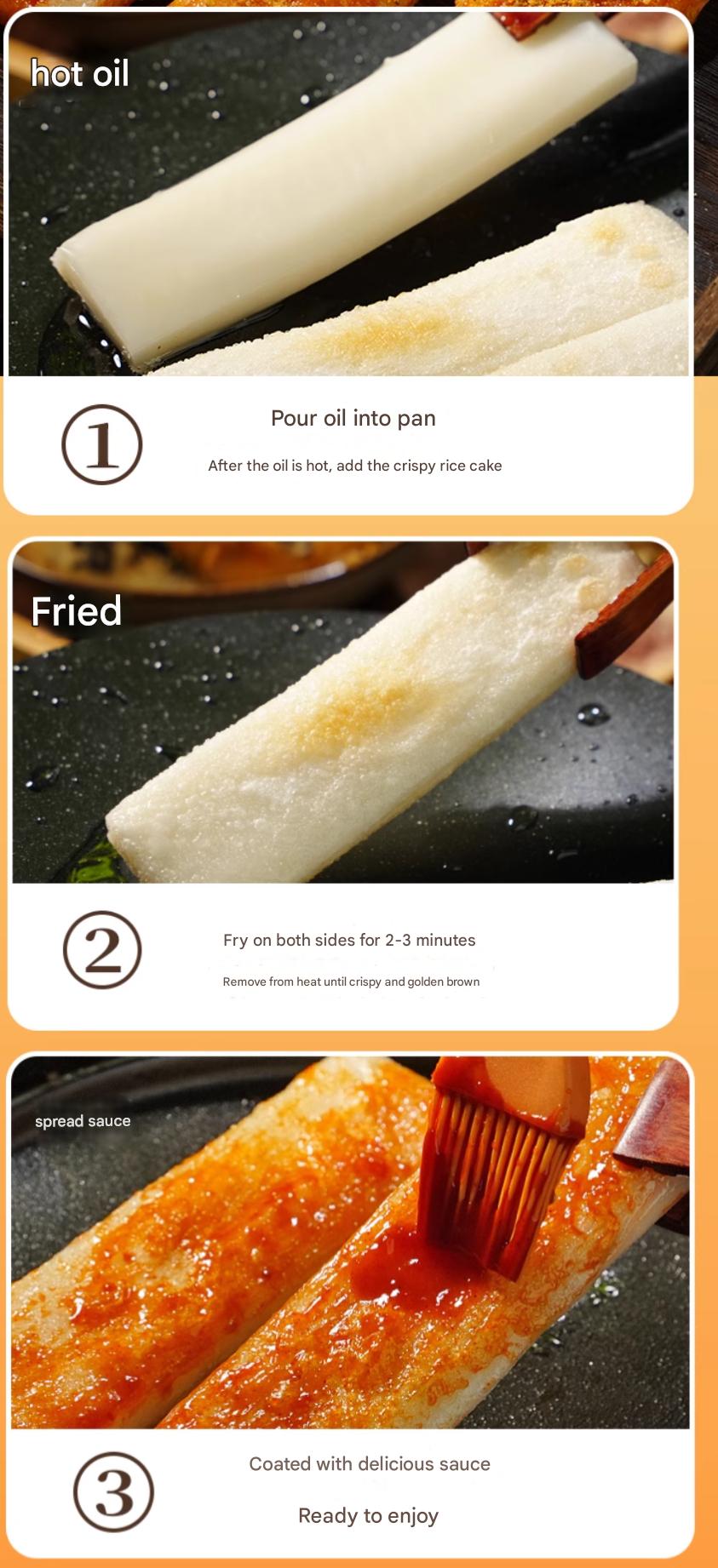 QUANYOU Crispy Rice Cake 440g - Authentic Ningbo Specialty Premium Quality Rice Rich Aroma Healthy Snack for Any Occasion Semi-prepared Rice Cakes with Sauce